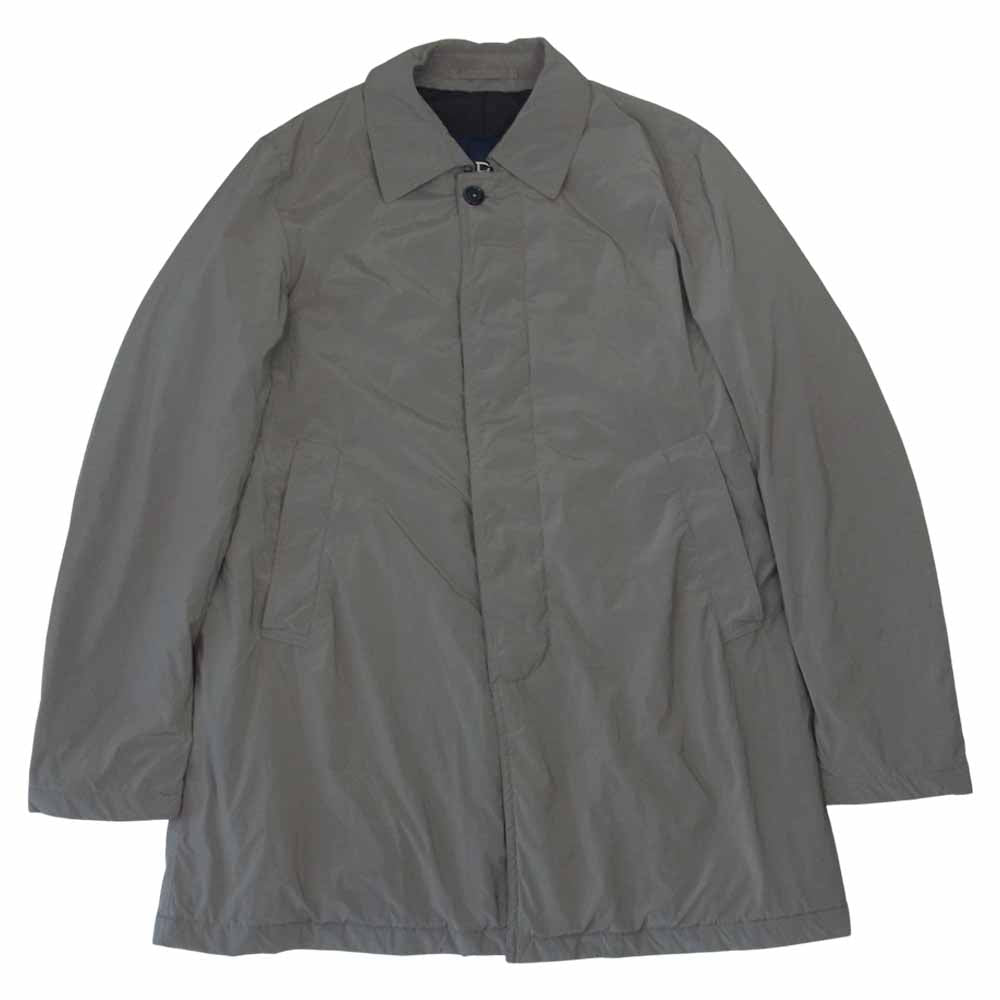 Herno ヘルノ 国内正規品 イタリア製 中綿 ステンカラー コート カーキ系 46【中古】