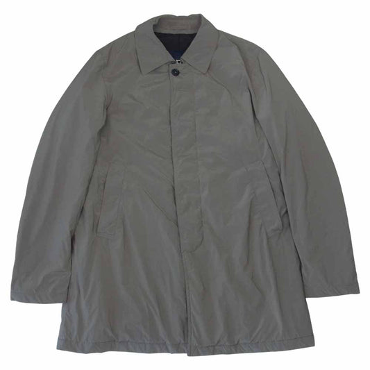 Herno ヘルノ 国内正規品 イタリア製 中綿 ステンカラー コート カーキ系 46【中古】