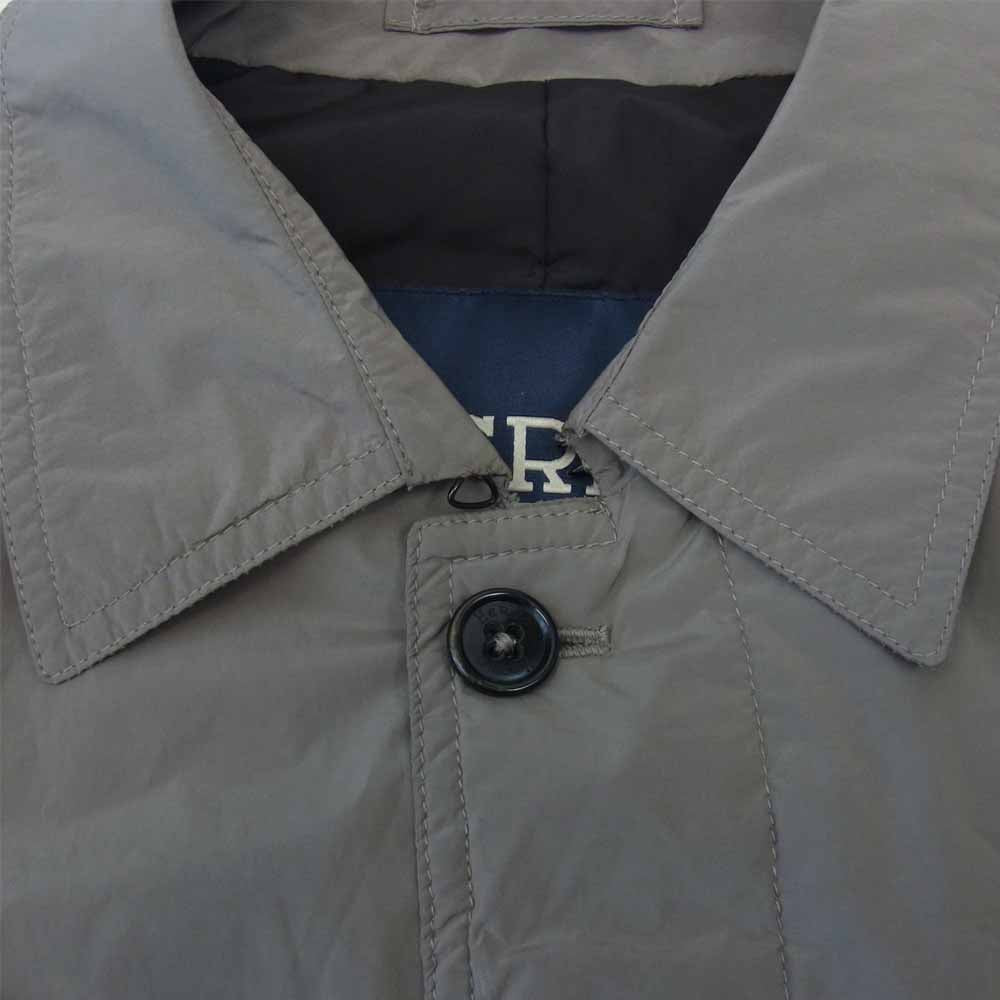 Herno ヘルノ 国内正規品 イタリア製 中綿 ステンカラー コート カーキ系 46【中古】