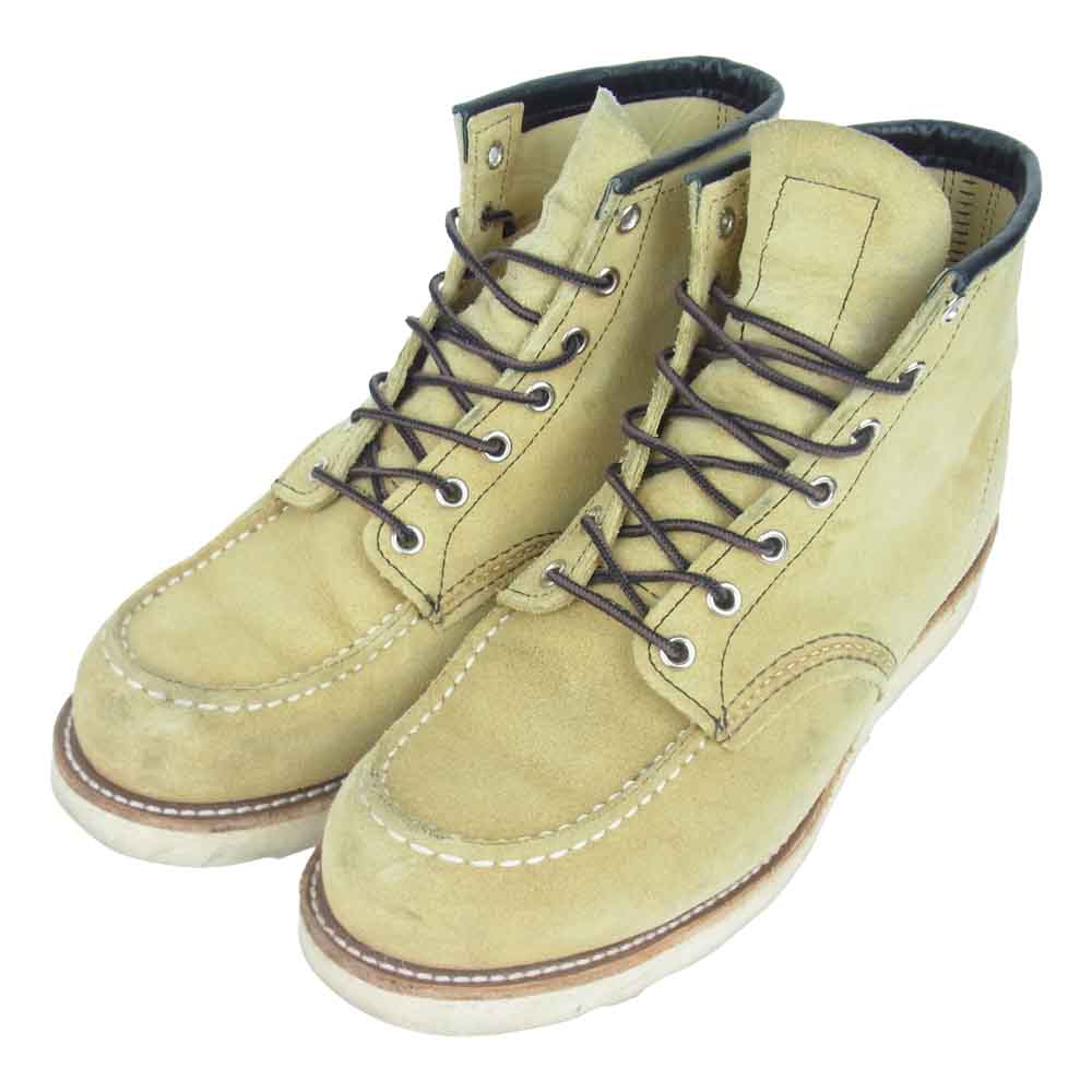 RED WING レッドウィング 8173 MOC TOE モックトゥ ブーツ ベージュ系 USA 9.5cm【中古】