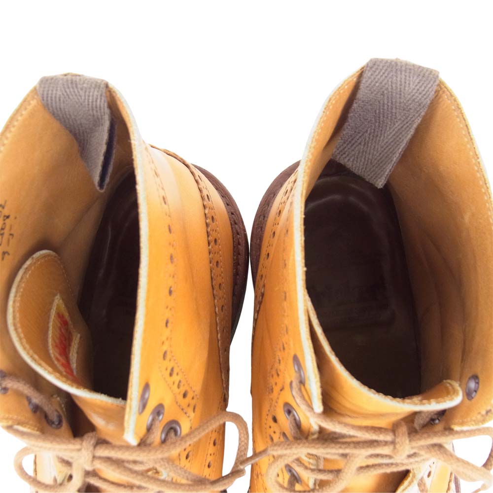 Tricker's トリッカーズ M2508 MALTON モールトン 旧タグ カントリー ウィングチップ レースアップ ライトブラウン系 実寸約27㎝【中古】