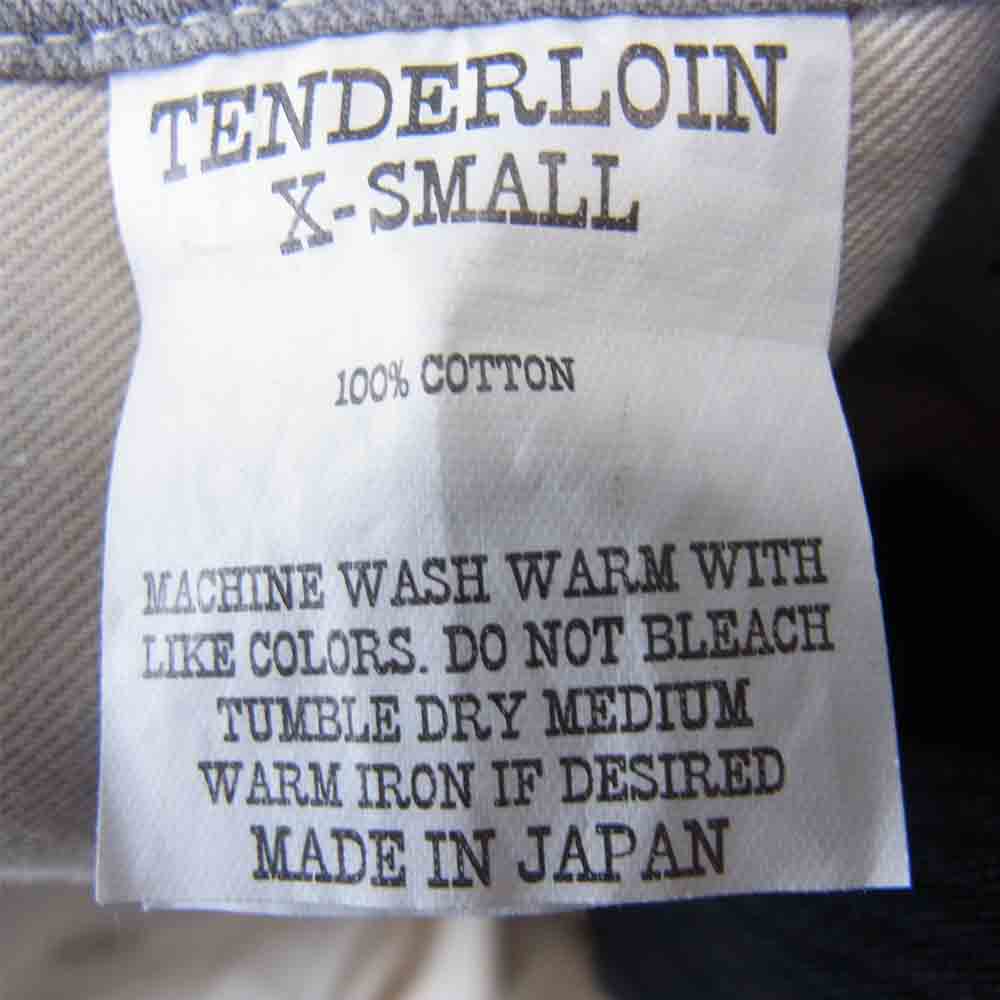 TENDERLOIN テンダーロイン T-BDP PIQUE ピケ ワーク パンツ ブラック系 XS【中古】