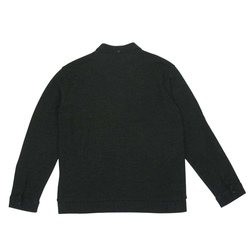 TENDERLOIN テンダーロイン T-J.O SWEATER コーデュロイ ウール 切替 ニット シャツ カーキ系 XS【中古】