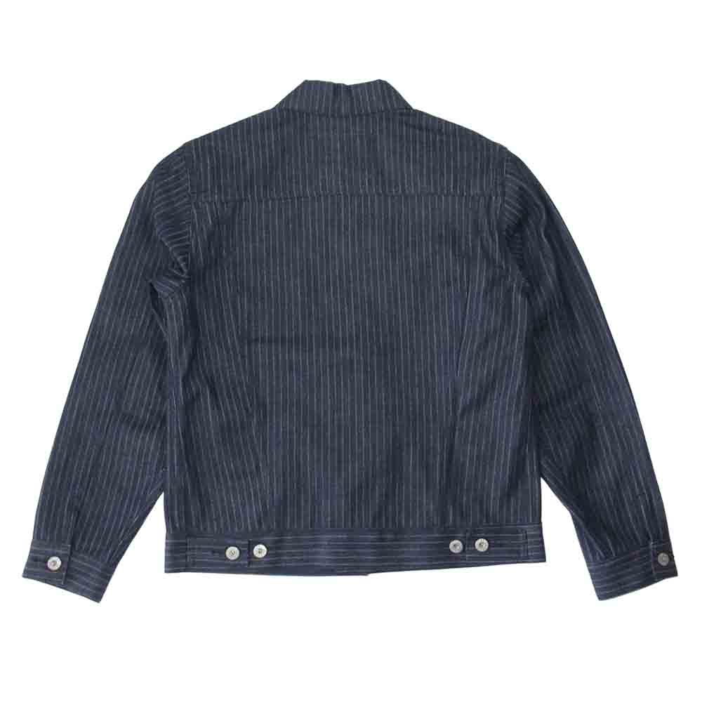 TENDERLOIN テンダーロイン × THE STYLIST JAPAN スタイリストジャパン ストライプ デニム ジャケット インディゴブルー系 XS【中古】
