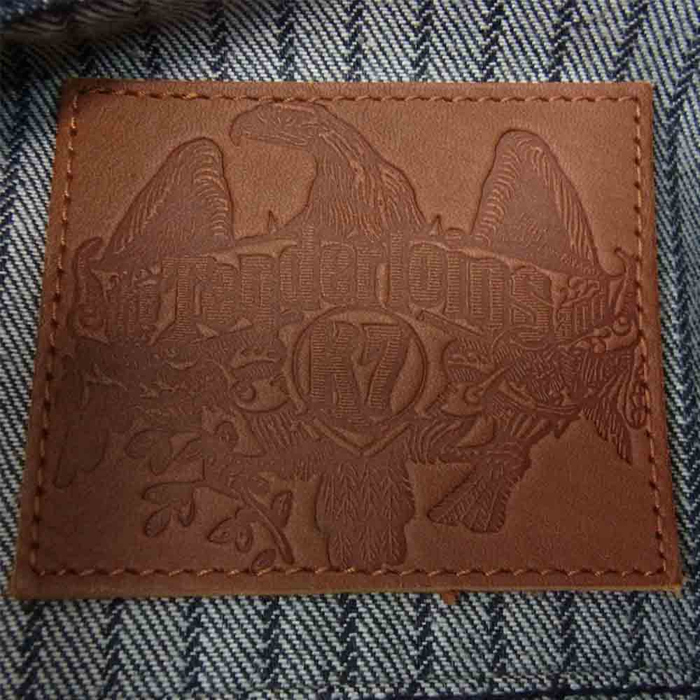 TENDERLOIN テンダーロイン × THE STYLIST JAPAN スタイリストジャパン ストライプ デニム ジャケット インディゴブルー系 XS【中古】