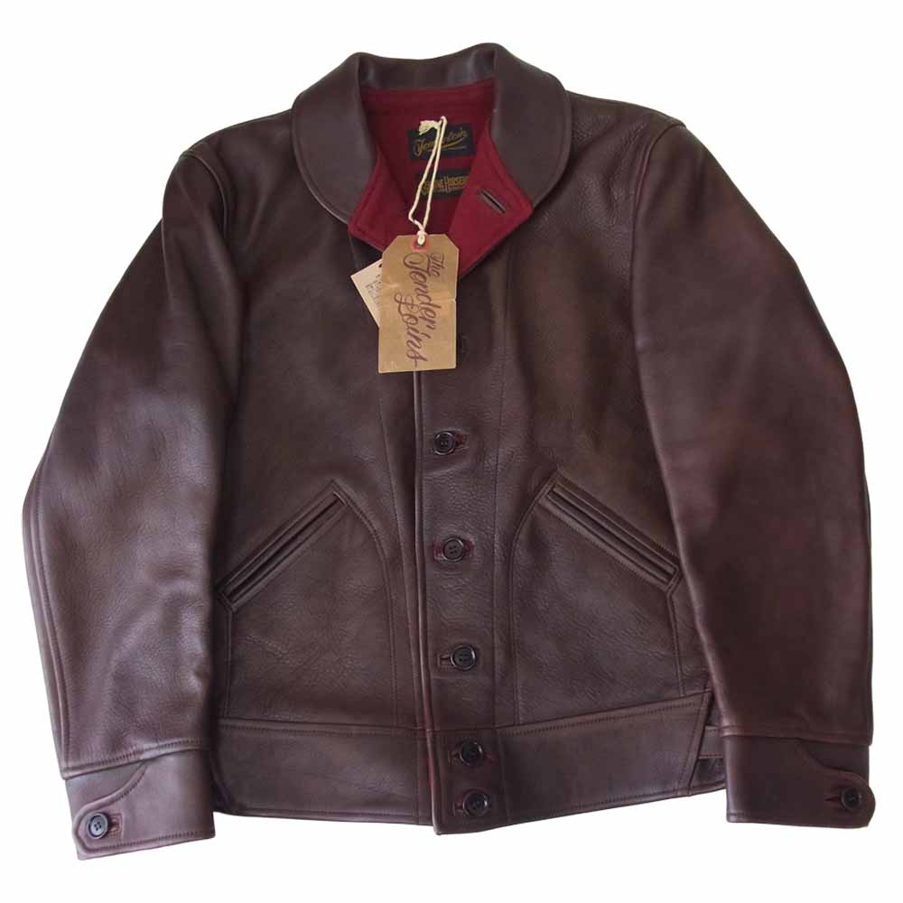 TENDERLOIN テンダーロイン T-HIDE S ショールカラー ホースハイド レザー ジャケット ブラウン系 XS【中古】