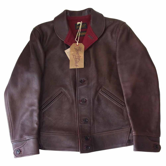 TENDERLOIN テンダーロイン T-HIDE S ショールカラー ホースハイド レザー ジャケット ブラウン系 XS【中古】