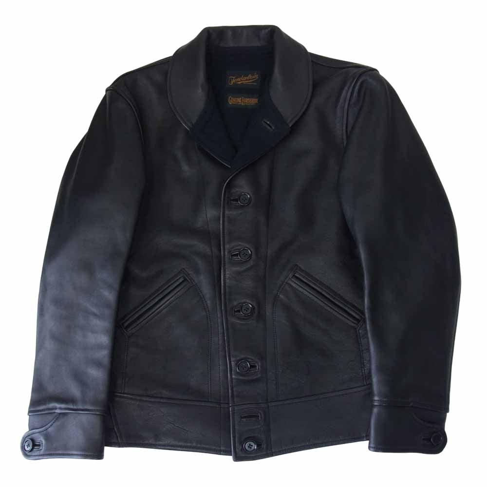TENDERLOIN テンダーロイン T-HIDE S ショールカラー ホースハイド レザー ジャケット ダークブラウン系 XS【中古】
