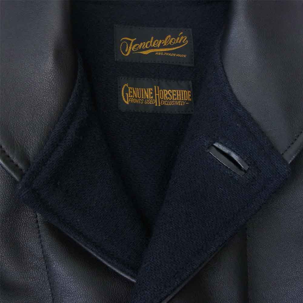 TENDERLOIN テンダーロイン T-HIDE S ショールカラー ホースハイド レザー ジャケット ダークブラウン系 XS【中古】