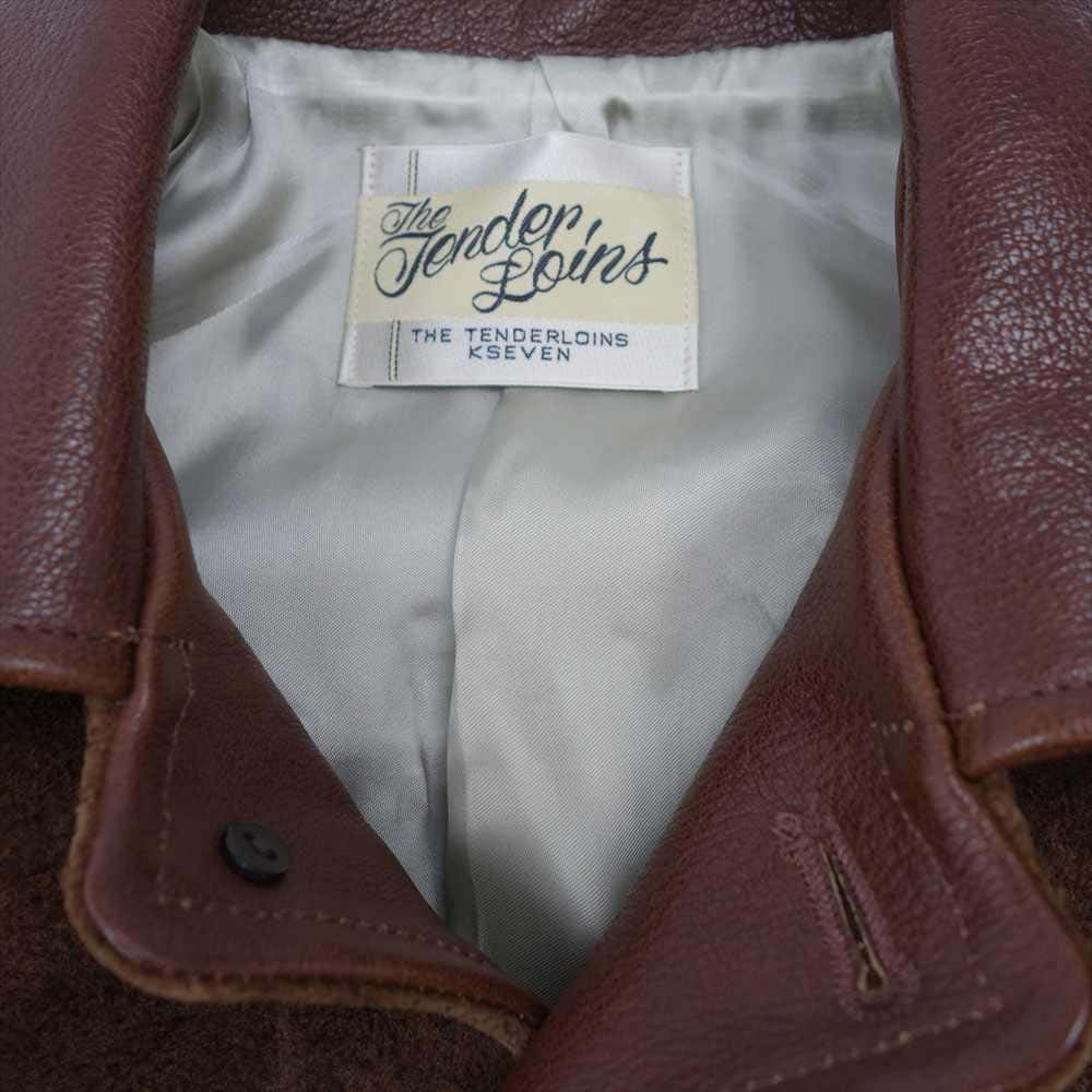 TENDERLOIN テンダーロイン T-LEATHER JKT スエード レザー ジャケット ブラウン系 XS【中古】