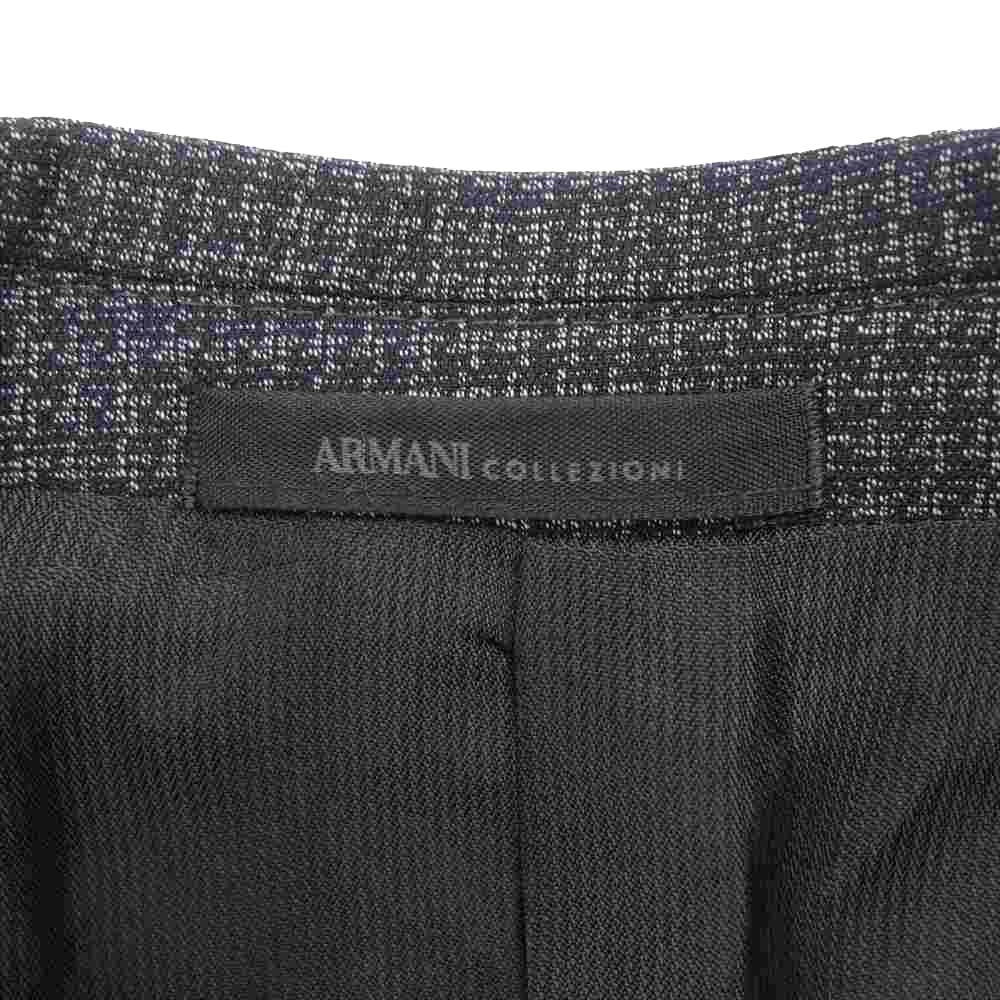 ARMANI COLLEZIONI アルマーニコレッツォーニ 格子柄 セットアップ グレー系 46【中古】
