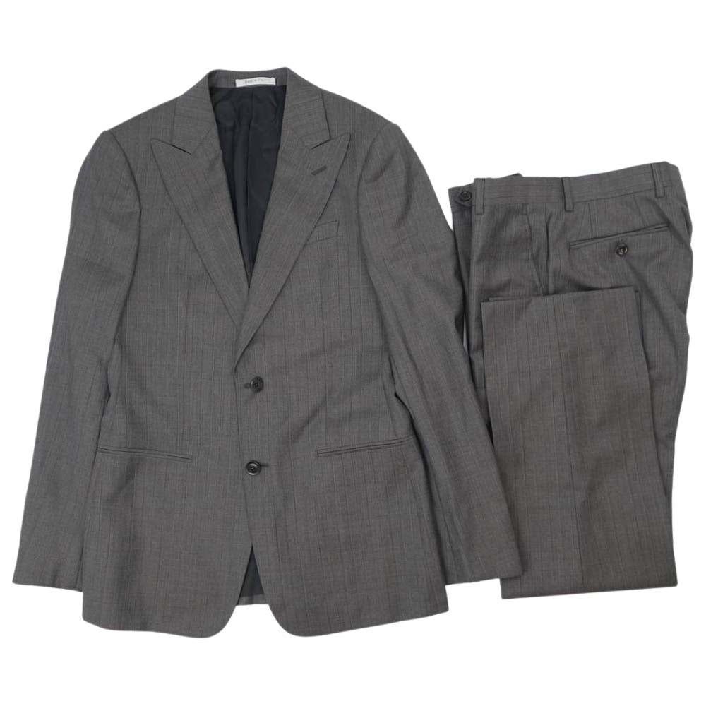 ARMANI COLLEZIONI アルマーニコレッツォーニ ブルーストライプ セットアップ グレー グレー系【中古】
