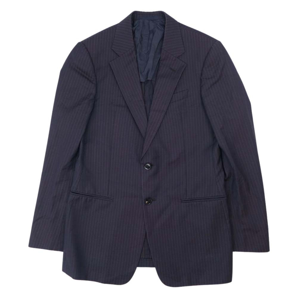 ARMANI COLLEZIONI アルマーニコレッツォーニ ストライプ セットアップ ネイビー ダークネイビー系 46【中古】