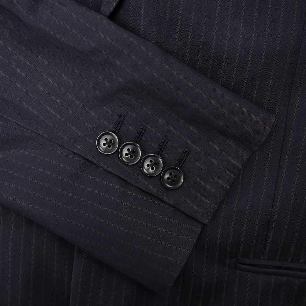 ARMANI COLLEZIONI アルマーニコレッツォーニ ストライプ セットアップ ネイビー ダークネイビー系 46【中古】