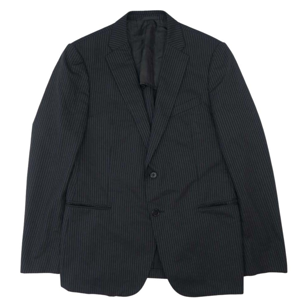 ARMANI COLLEZIONI アルマーニコレッツォーニ ブルーストライプ セットアップ ブラック ブラック系 50【中古】
