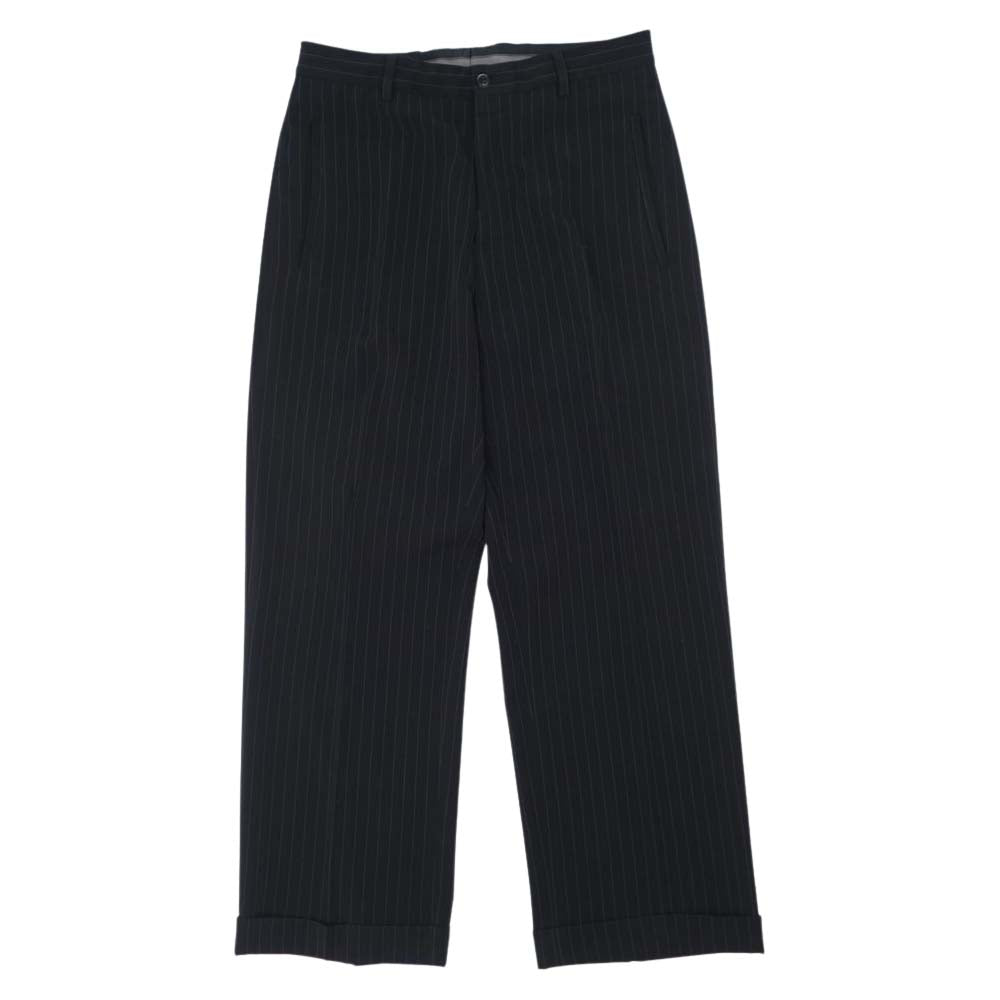 ARMANI COLLEZIONI アルマーニコレッツォーニ ホワイトストライプ セットアップ ブラック ブラック系 48【中古】