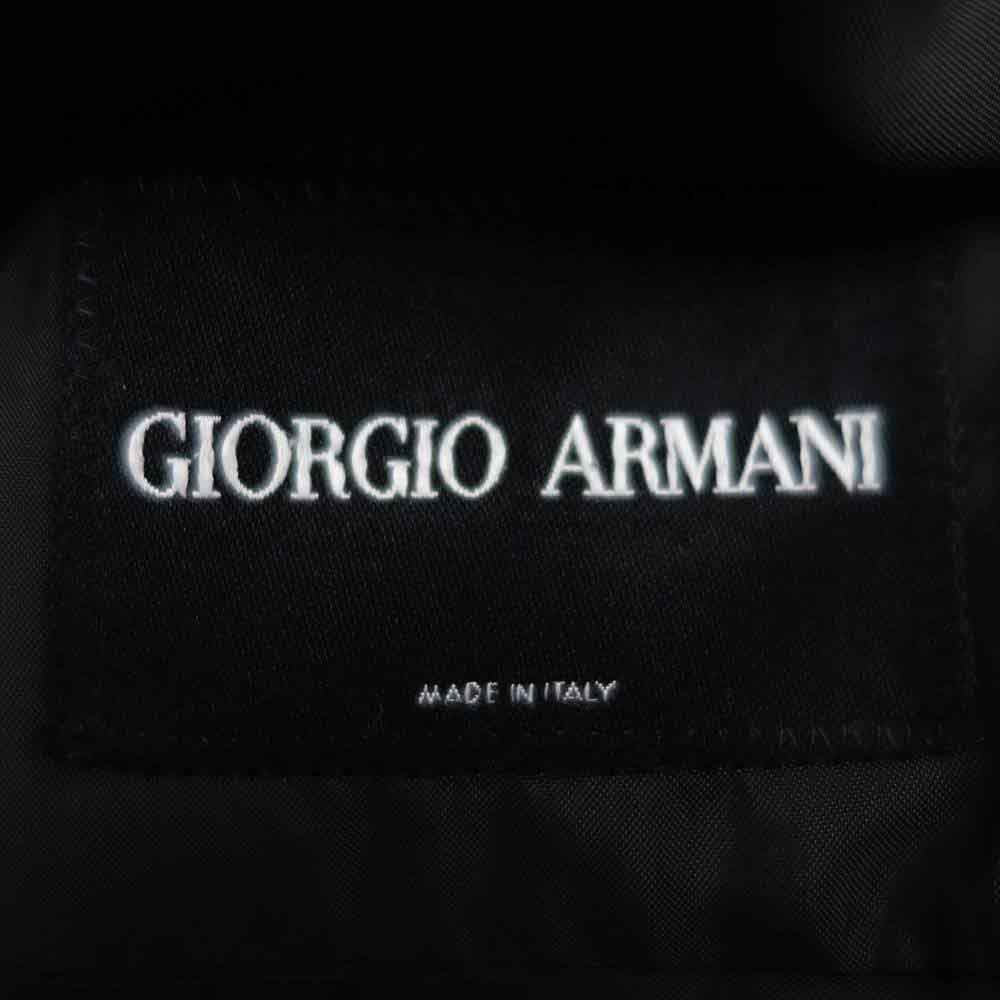 ARMANI COLLEZIONI アルマーニコレッツォーニ ホワイトストライプ セットアップ ブラック ブラック系 48【中古】