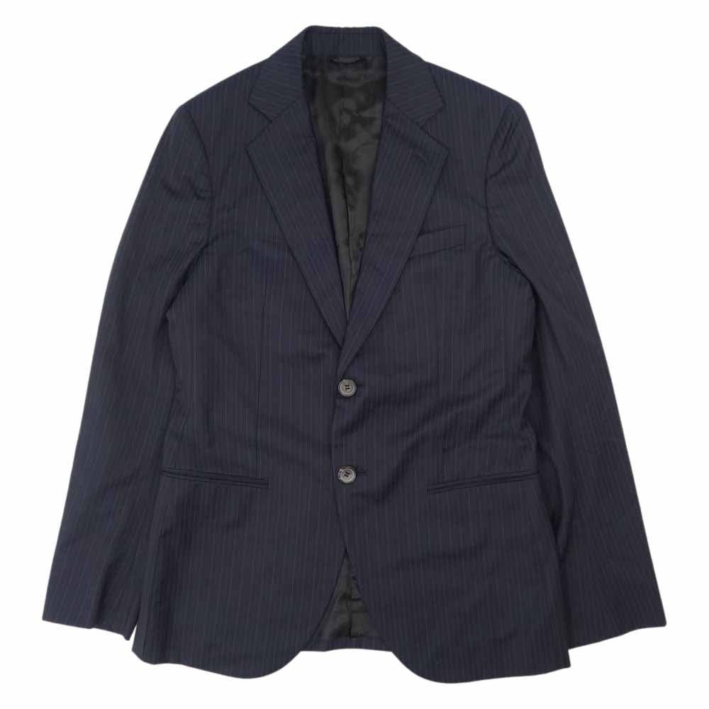 GIORGIO ARMANI ジョルジオアルマーニ ストライプ セットアップ ダークネイビー系 46【中古】