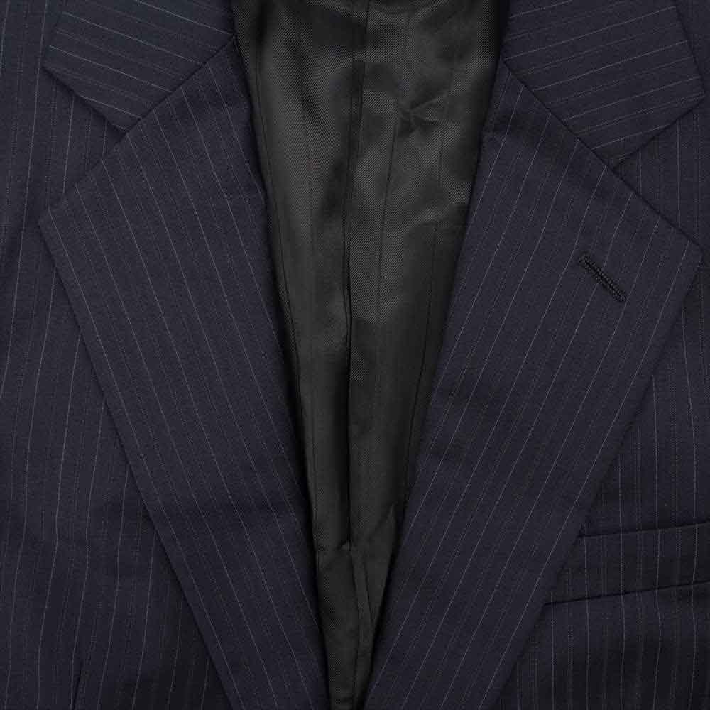 GIORGIO ARMANI ジョルジオアルマーニ ストライプ セットアップ ダークネイビー系 46【中古】
