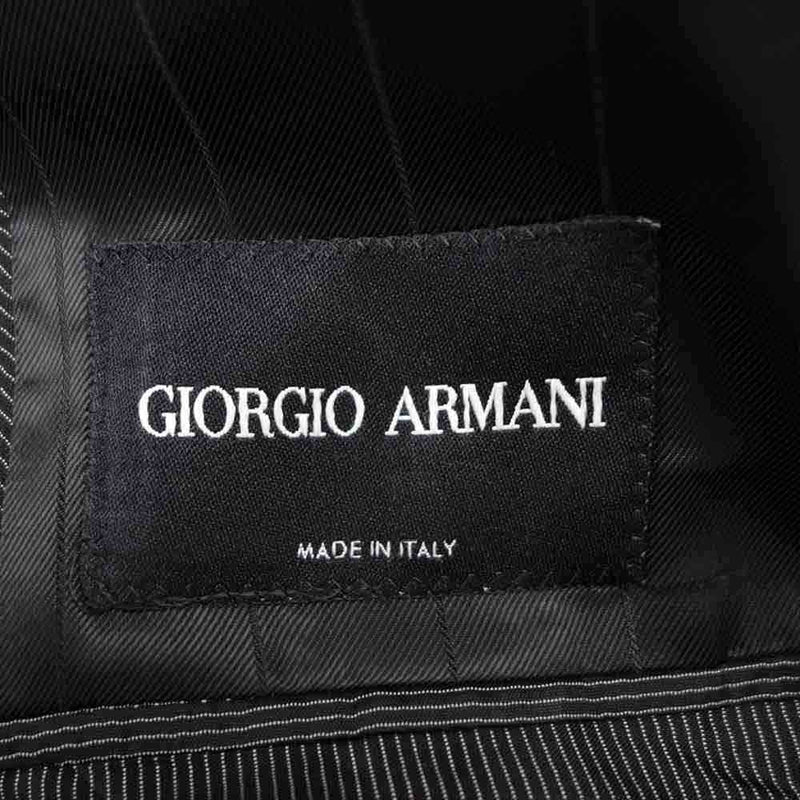 GIORGIO ARMANI ジョルジオアルマーニ ストライプ セットアップ ダークネイビー系 46【中古】