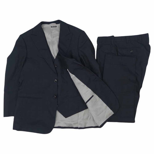 GIORGIO ARMANI ジョルジオアルマーニ 3ピース スーツ ダークネイビー系 48【中古】