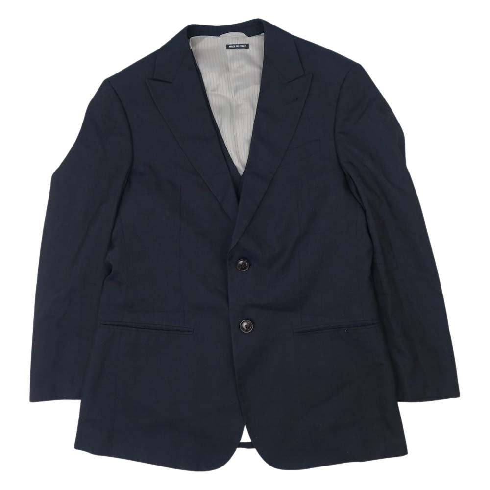 GIORGIO ARMANI ジョルジオアルマーニ 3ピース スーツ ダークネイビー系 48【中古】