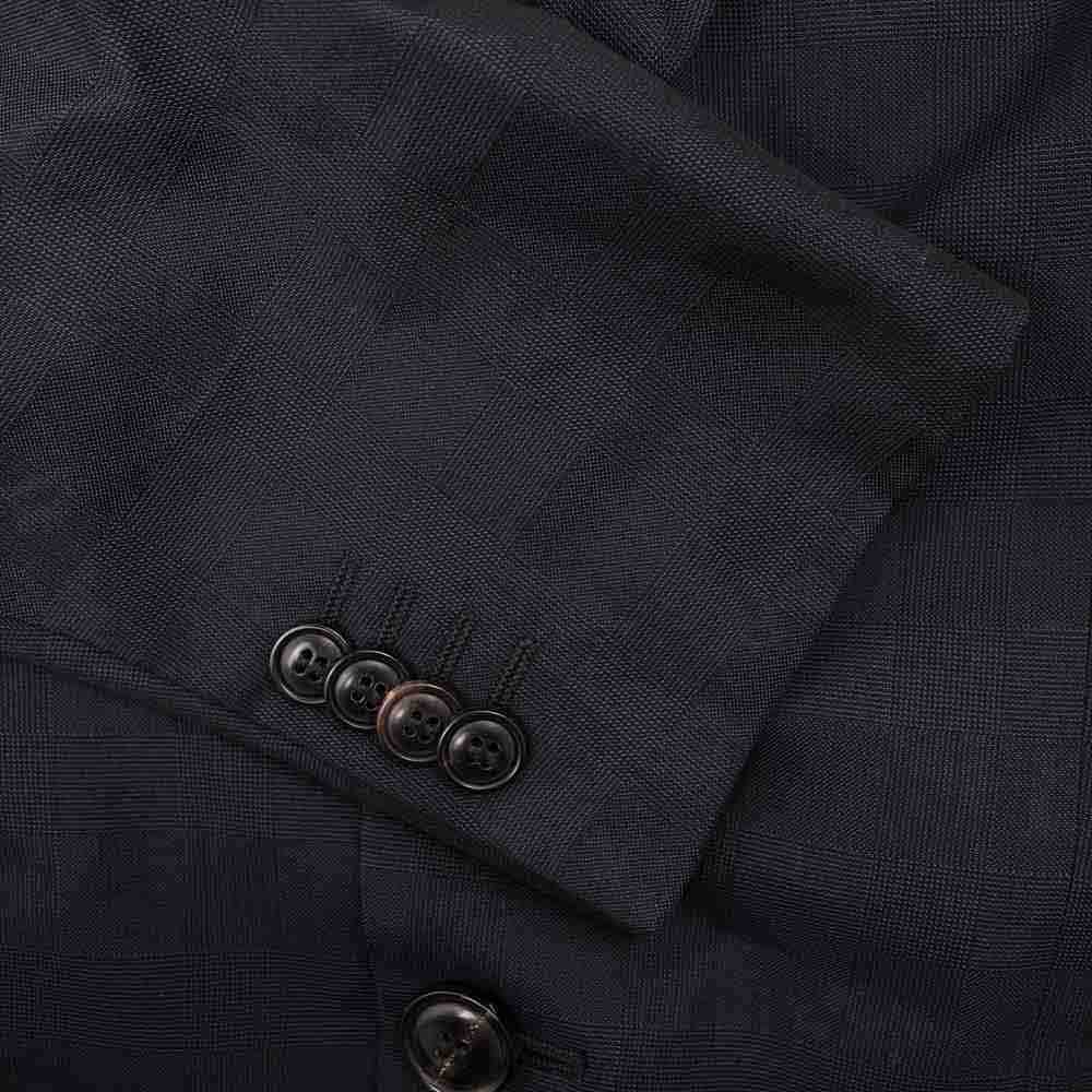 GIORGIO ARMANI ジョルジオアルマーニ 3ピース スーツ ダークネイビー系 48【中古】