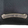 CHROME HEARTS クロムハーツ（原本無） WALLET ZIP TINY セメタリークロス パッチ タイニージップ ヘビーレザー ウォレット ブラック系【美品】【中古】