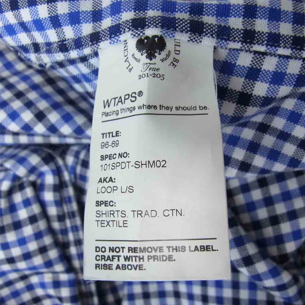 WTAPS ダブルタップス 101SPDT-SHM02 LOOP L/S SHIRTS ブルー系 M【中古】