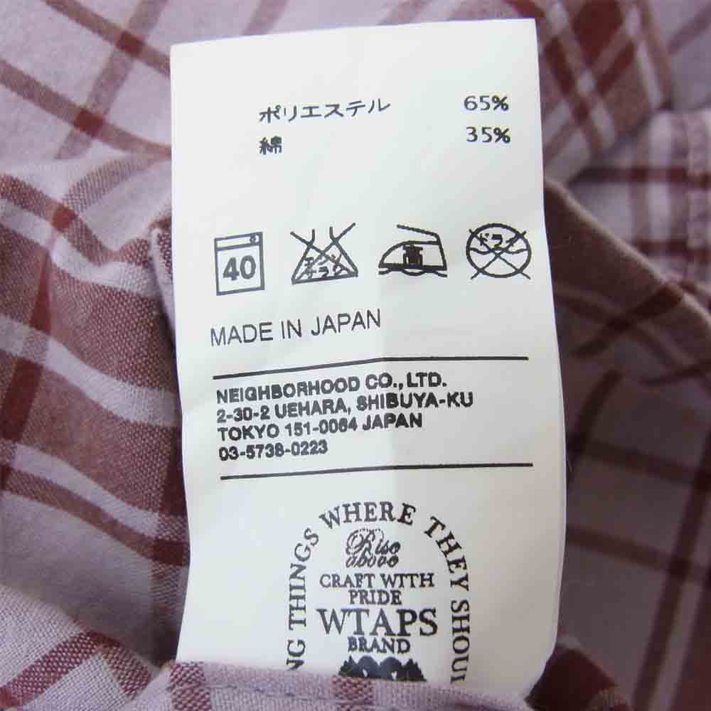 WTAPS ダブルタップス 101LTDT-SHM02 UNION L/S SHIRTS エンジ系 M【中古】