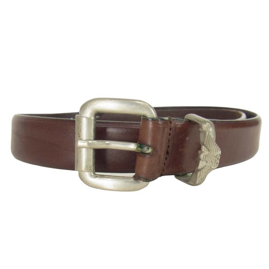 ARMANI JEANS アルマーニ・ジーンズ レザー ベルト ブラウン系 70【中古】
