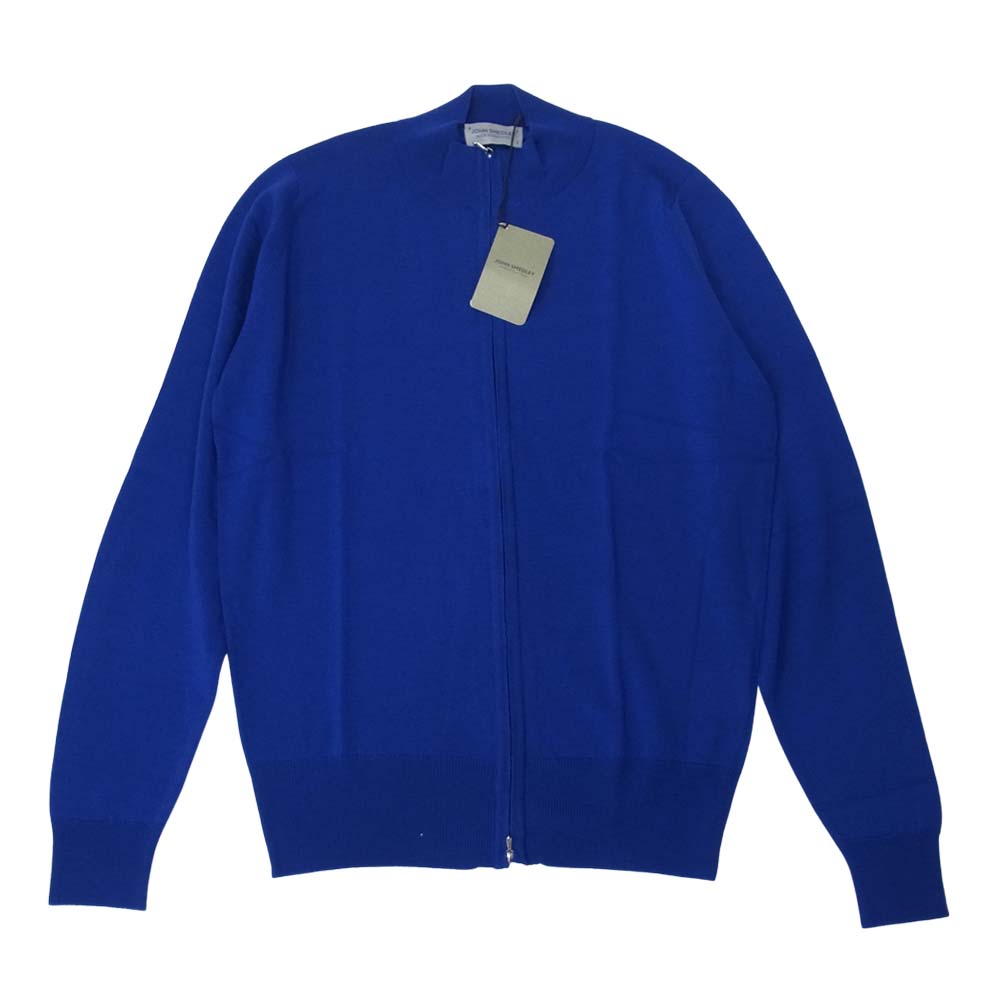 JOHN SMEDLEY ジョンスメドレー LIONEL ZIP JACKET ジップ ジャケット ブルー系 S【新古品】【未使用】【中古】