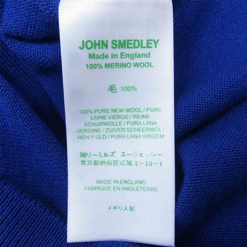 JOHN SMEDLEY ジョンスメドレー LIONEL ZIP JACKET ジップ ジャケット ブルー系 S【新古品】【未使用】【中古】