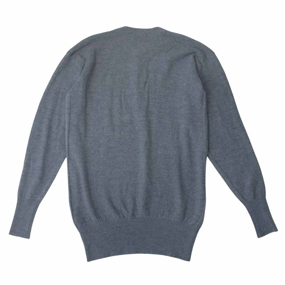 JOHN SMEDLEY ジョンスメドレー ヘンリーネック ウール ニット カットソー グレー系 S【中古】