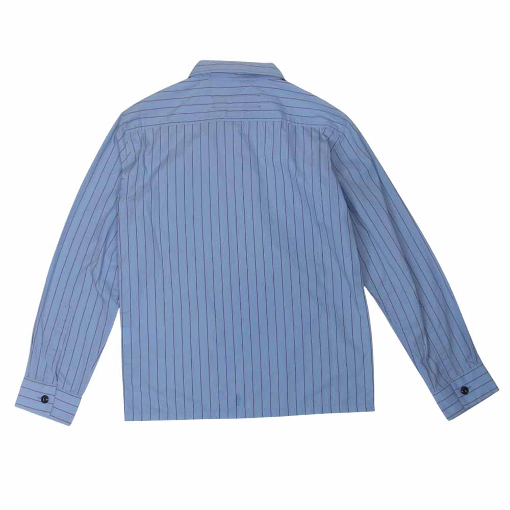TENDERLOIN テンダーロイン T-STRIPE WORK SHT ストライプ ワークシャツ ブルー系 XS【中古】