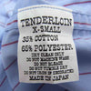 TENDERLOIN テンダーロイン T-STRIPE WORK SHT ストライプ ワークシャツ ブルー系 XS【中古】