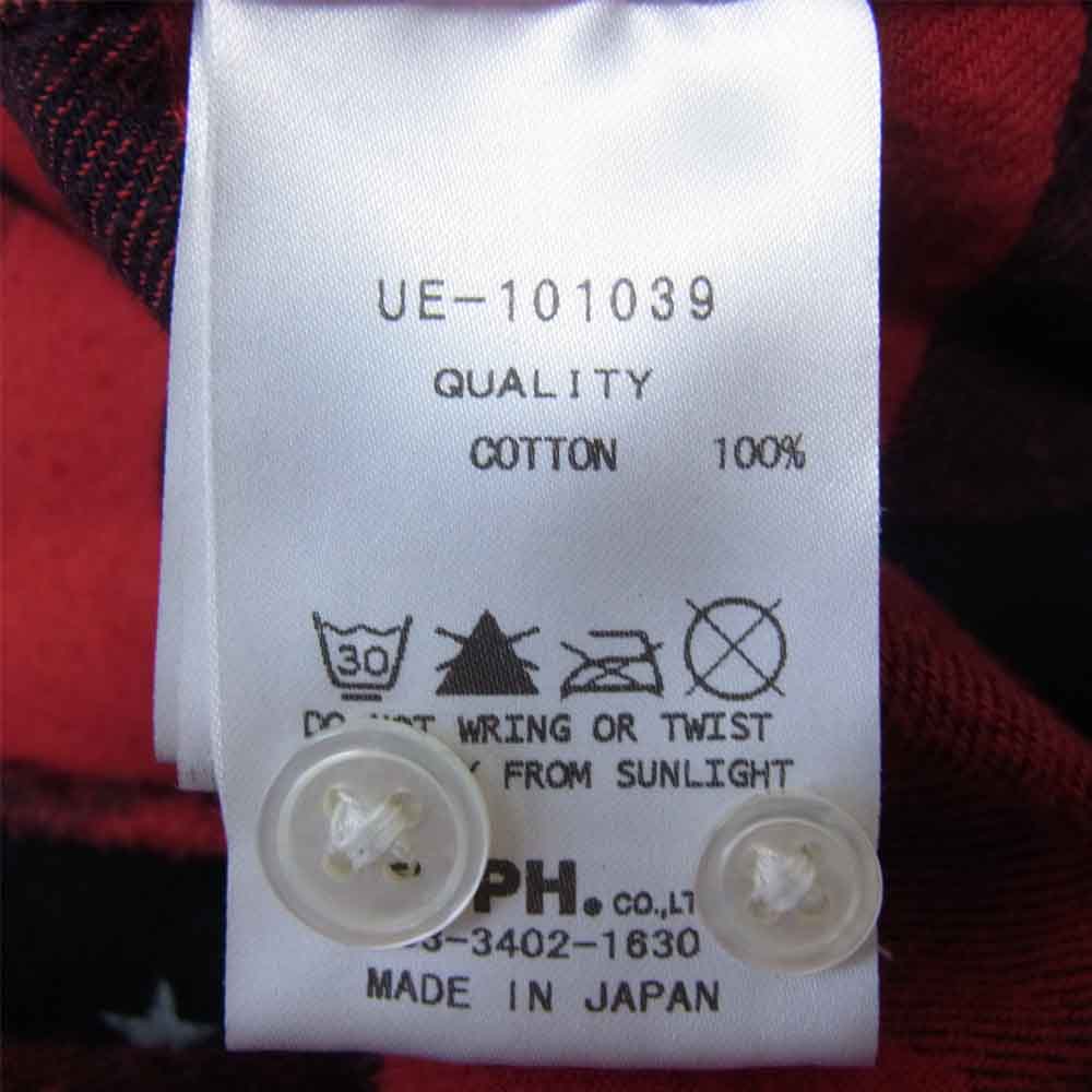 uniform experiment ユニフォームエクスペリメント UE-101039 スタープリント シャツ ブラック系 レッド系 1【中古】