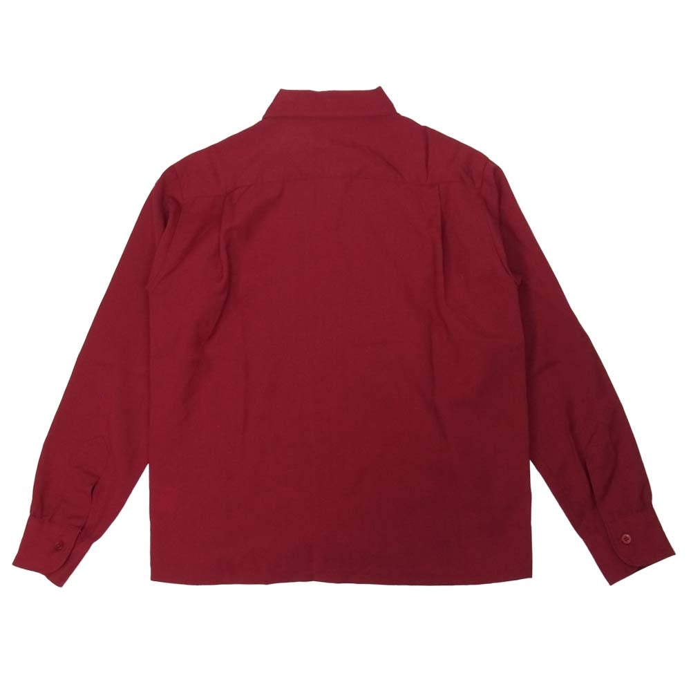 TENDERLOIN テンダーロイン T-WOOL SHT オープンカラー ウールシャツ レッド系 XS【中古】
