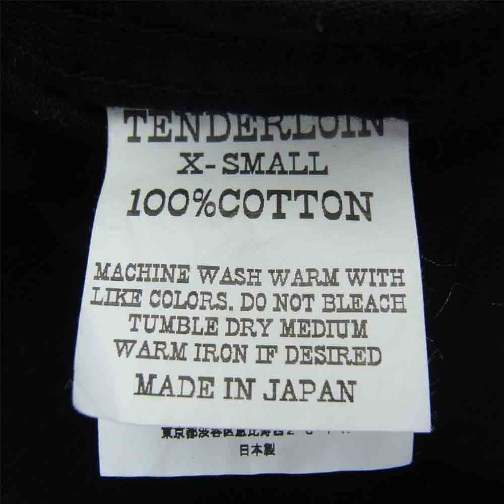 TENDERLOIN テンダーロイン T-CORDUROY SHT チェーン刺繍 コーデュロイ ウエスタンシャツ ブラック系 XS【中古】