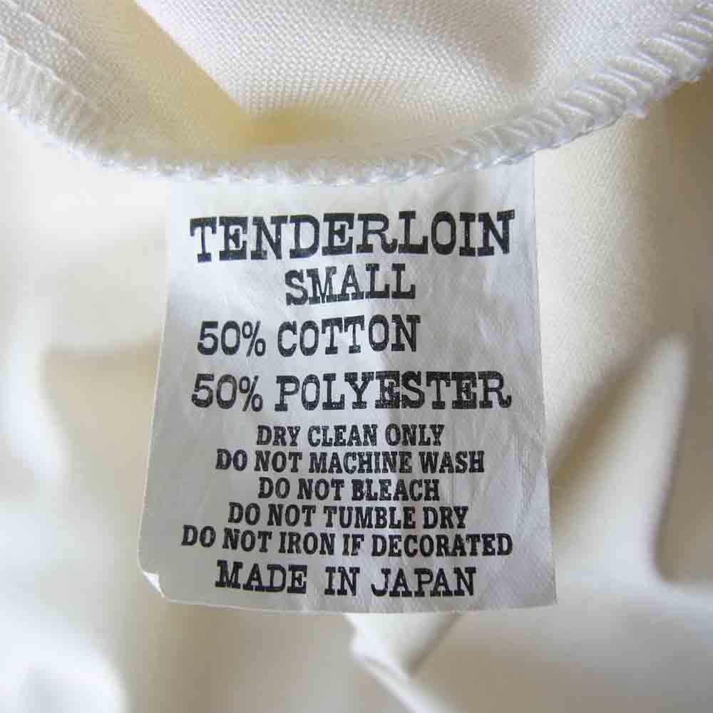 TENDERLOIN テンダーロイン T-BOWLS L/S 刺繍 ボウリング シャツ オフホワイト系 S【中古】