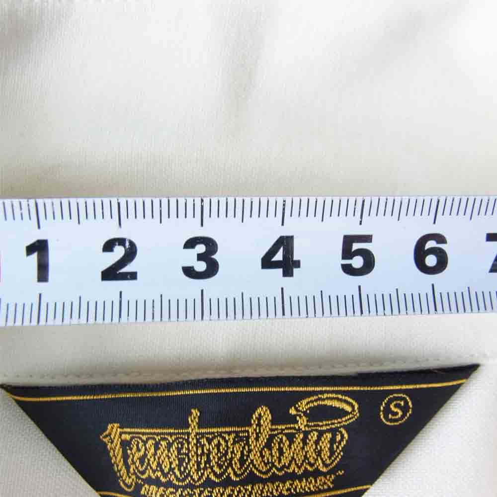 TENDERLOIN テンダーロイン T-BOWLS L/S 刺繍 ボウリング シャツ オフホワイト系 S【中古】