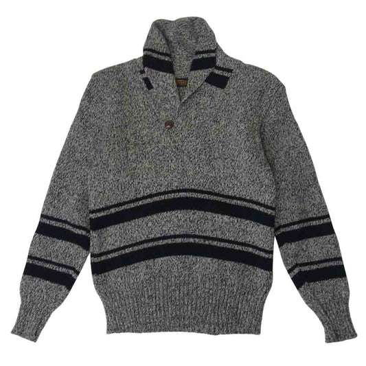 TENDERLOIN テンダーロイン T-SHAKER 2 ショールカラー ニット ブラック系 XS【中古】