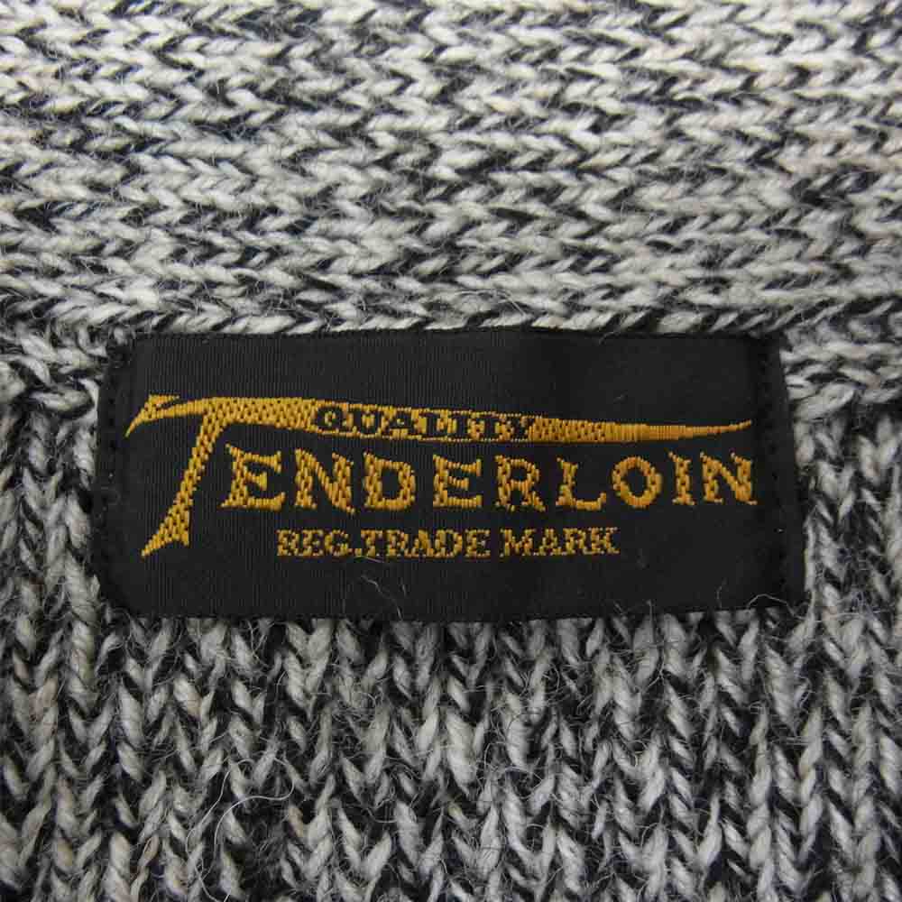 TENDERLOIN テンダーロイン T-SHAKER 2 ショールカラー ニット ブラック系 XS【中古】