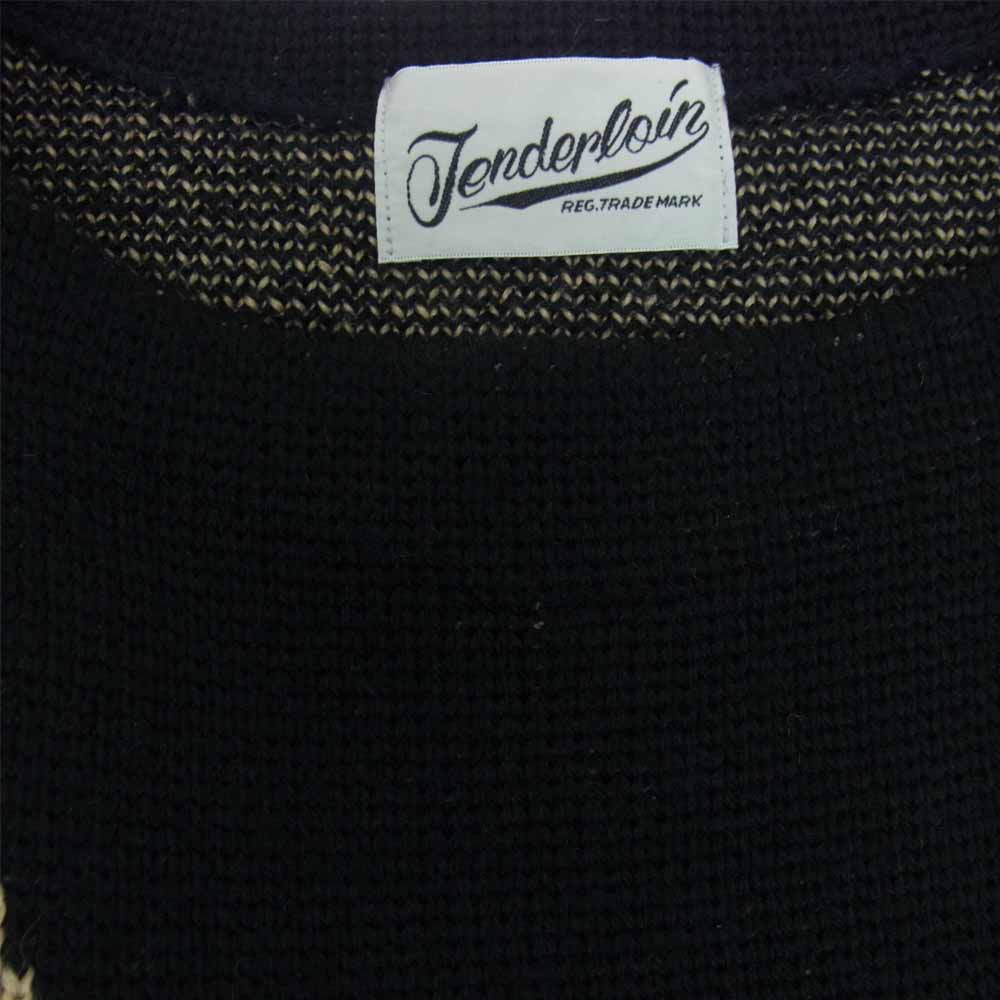 TENDERLOIN テンダーロイン T-BOAT NECK SWEATER ブラック系 XS【中古】