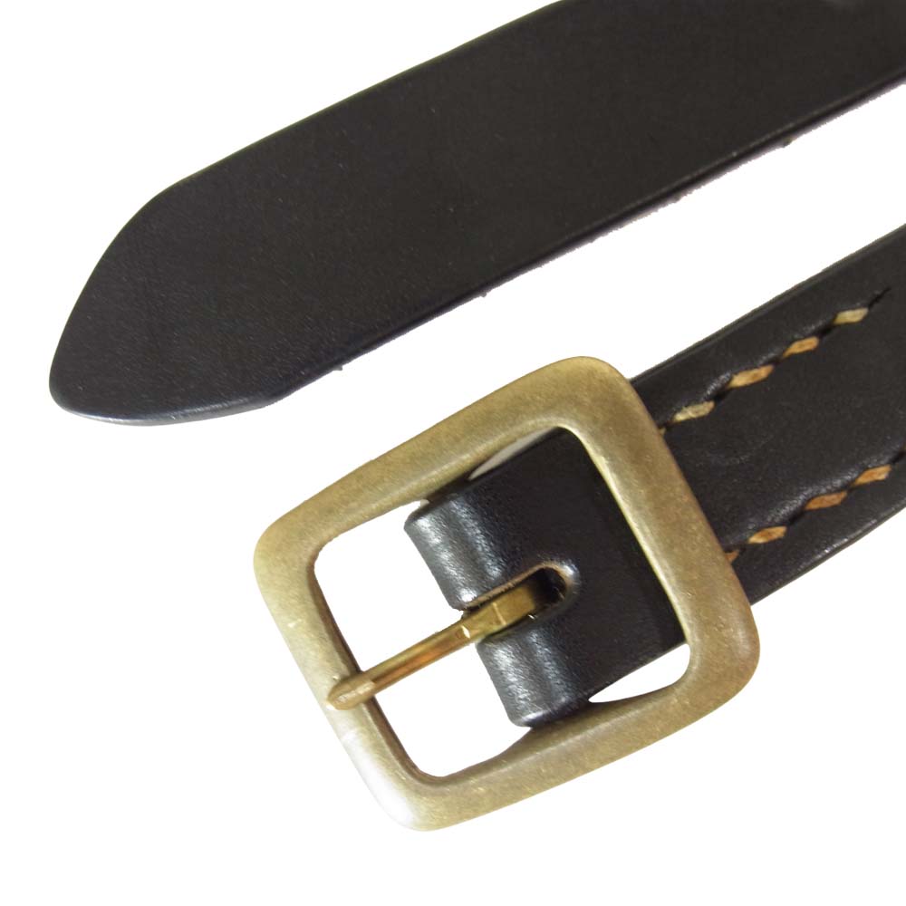 TENDERLOIN テンダーロイン T-BELT レザー ナロー ベルト ブラック系 34【中古】