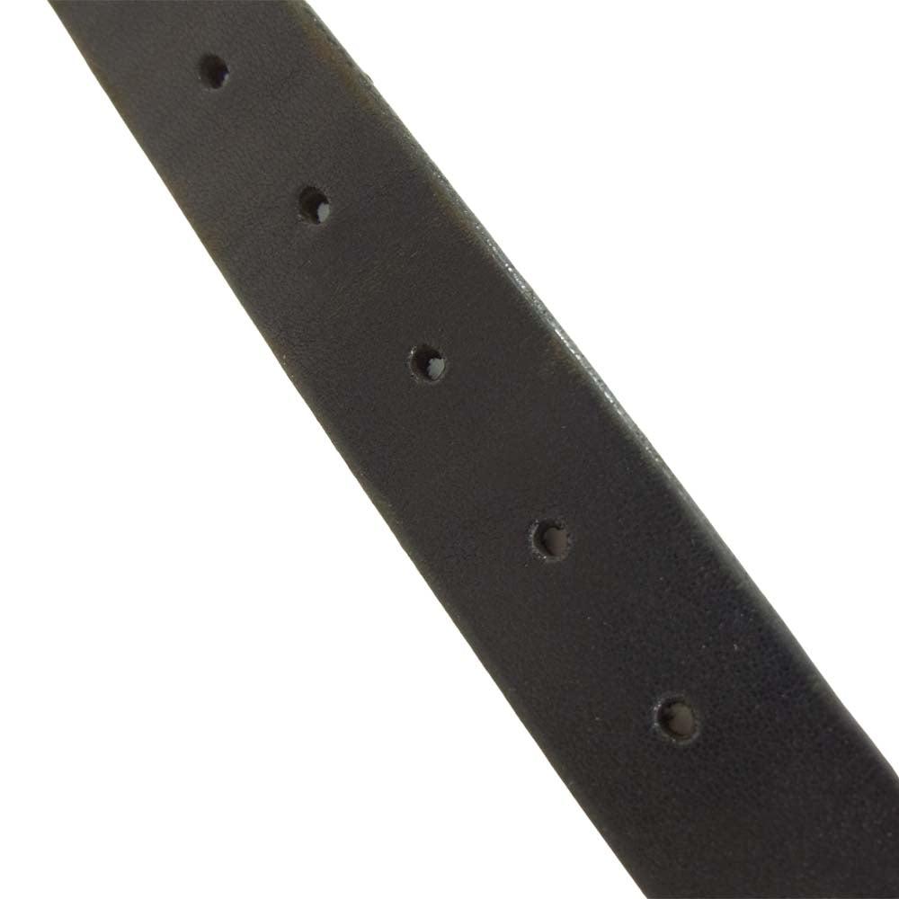 TENDERLOIN テンダーロイン T-BELT レザー ナロー ベルト ブラック系 34【中古】