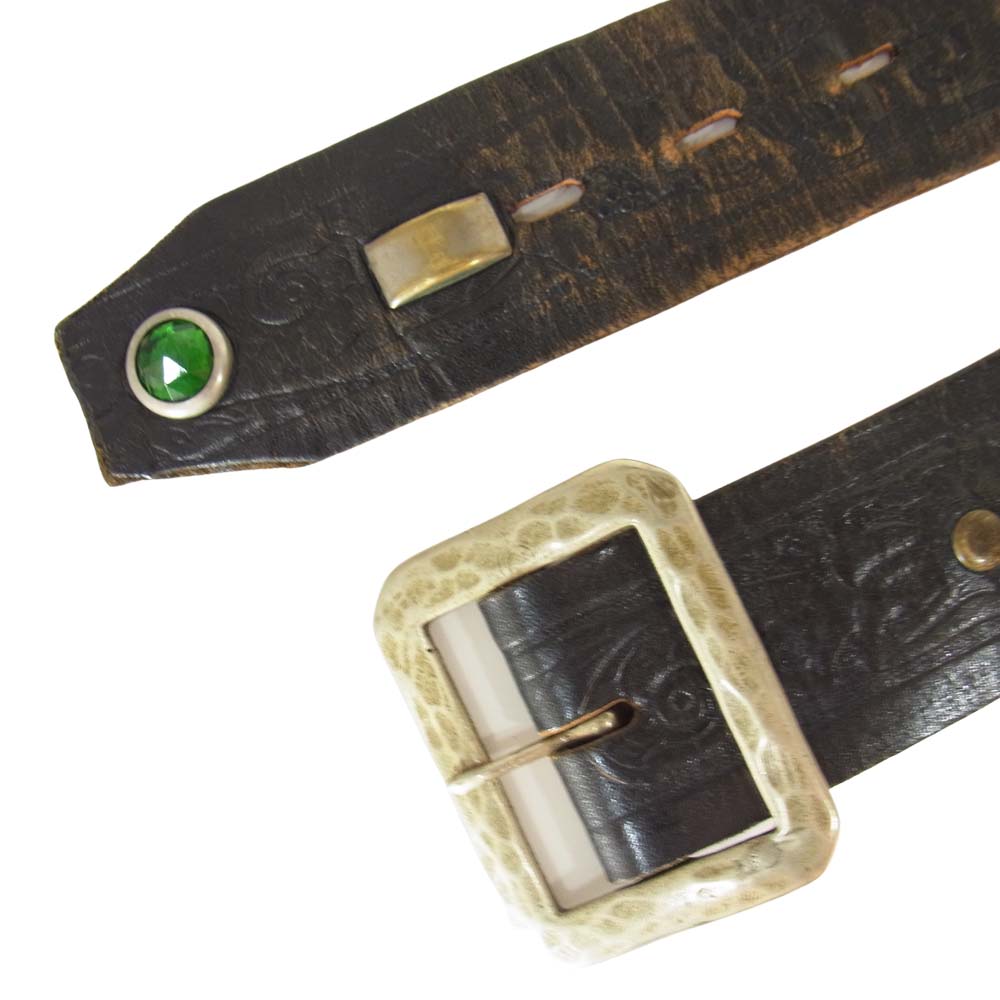 TENDERLOIN テンダーロイン × HTC T-STUDS BELT スタッズ ベルト ブラック系 34【中古】