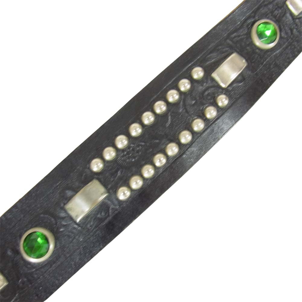 TENDERLOIN テンダーロイン × HTC T-STUDS BELT スタッズ ベルト ブラック系 34【中古】