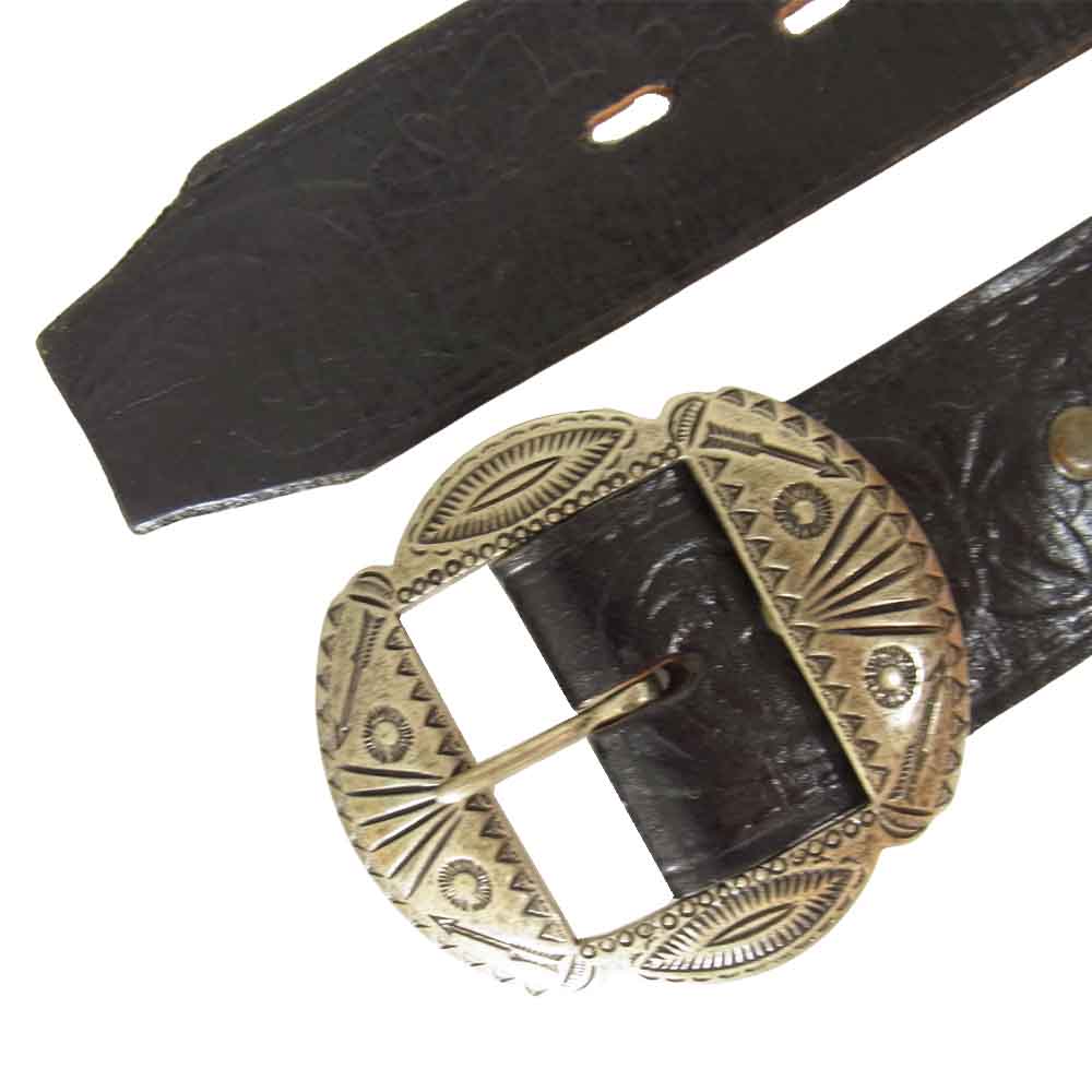 TENDERLOIN テンダーロイン × HTC T-STUDS BELT スタッズ ベルト ブラック系 34【中古】