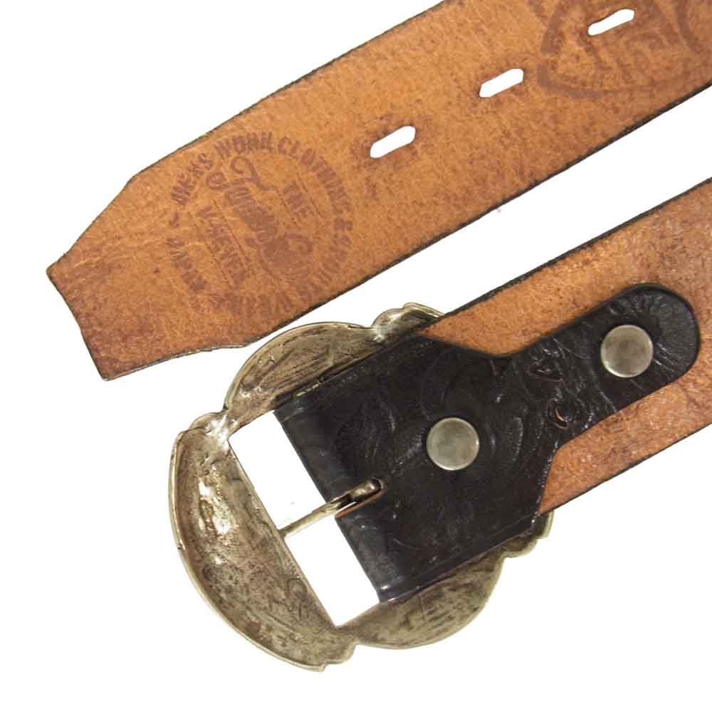 TENDERLOIN テンダーロイン × HTC T-STUDS BELT スタッズ ベルト ブラック系 34【中古】